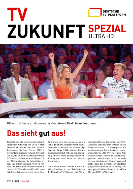 TV-Zukunft Spezial Cover zur UHD-HDR-Produktion