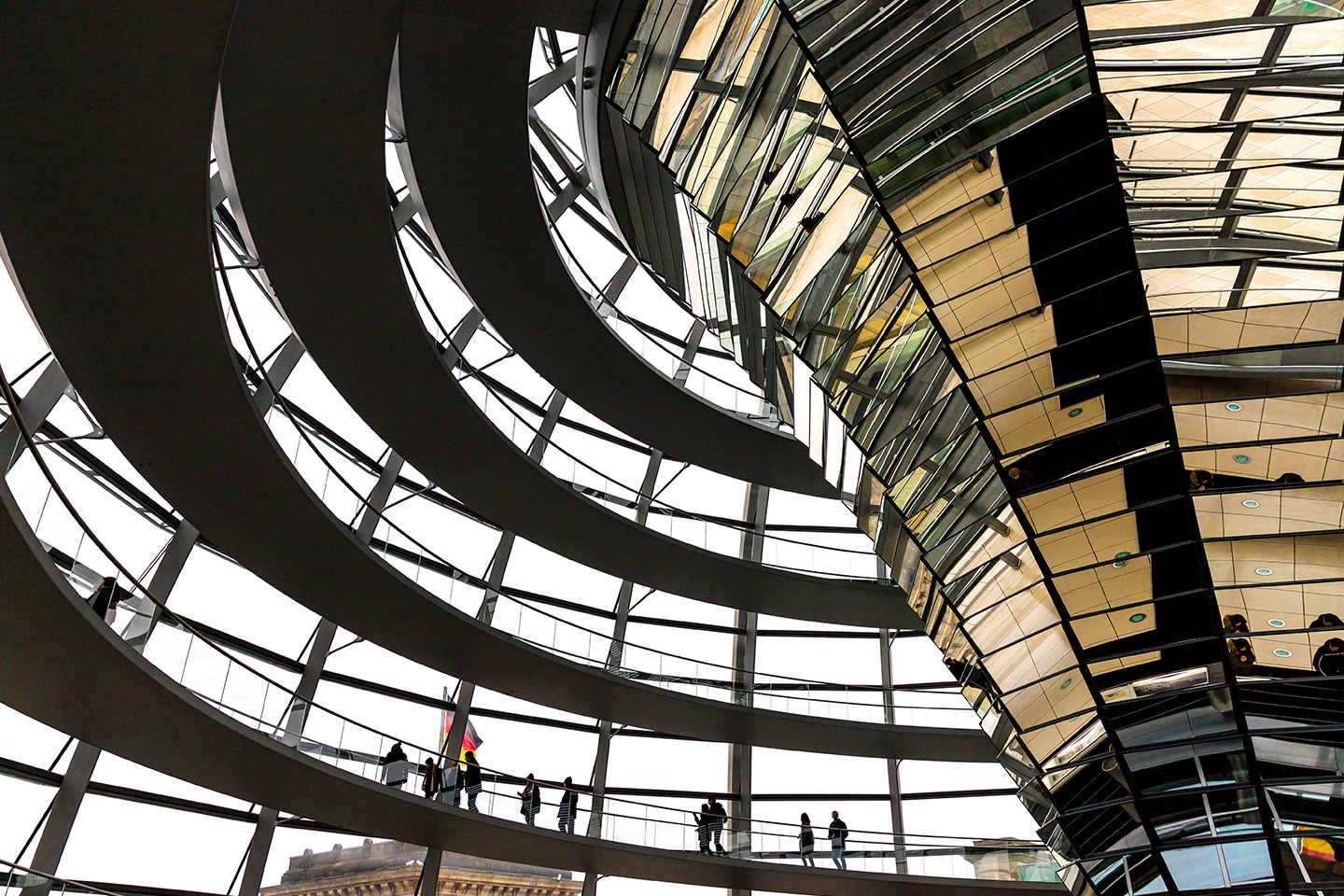Reichtstagsgebäude mit Glaskuppel in Berlin
