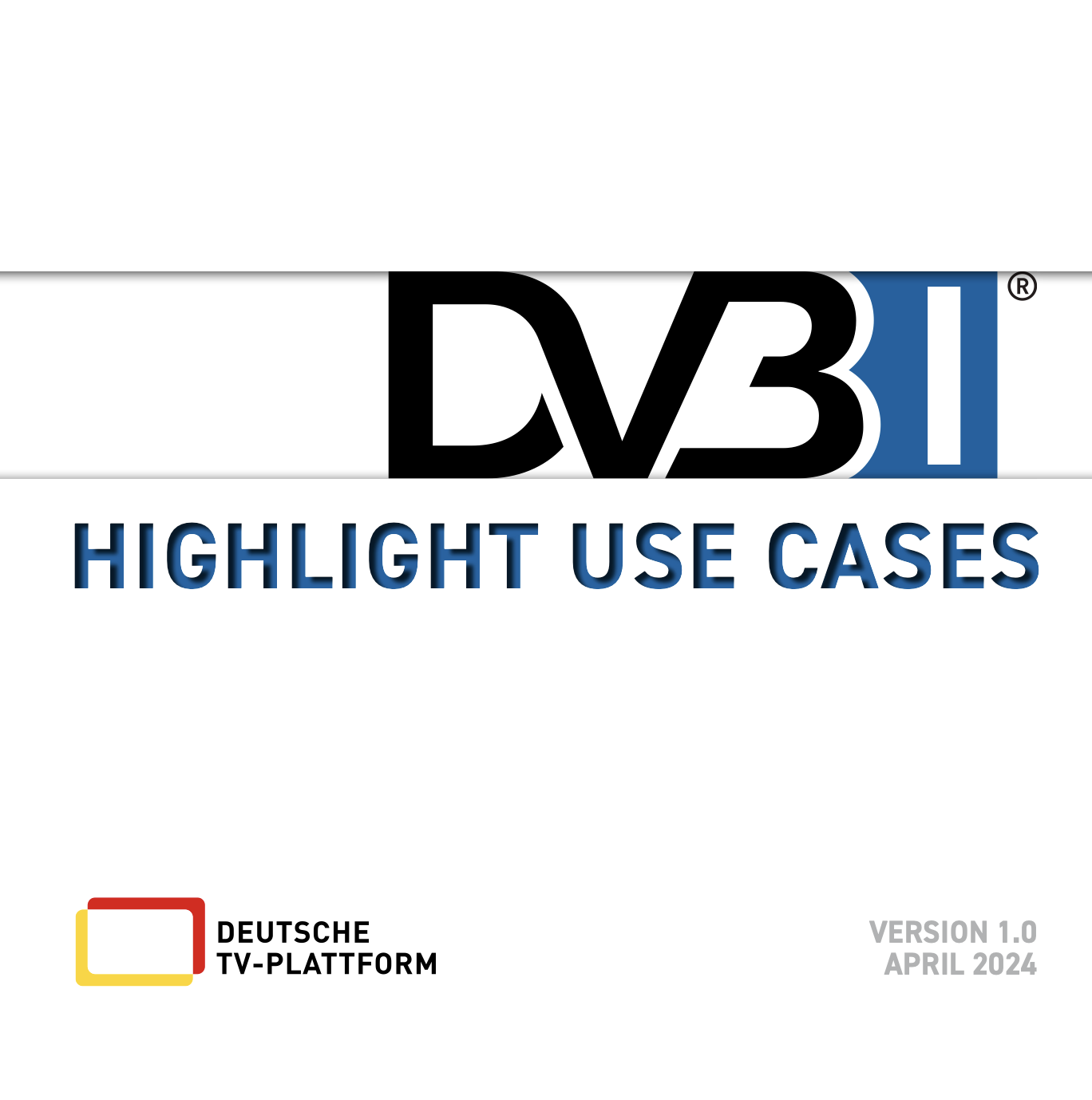 Cover von DVBI Highlight Use Cases TV als Whitepaper