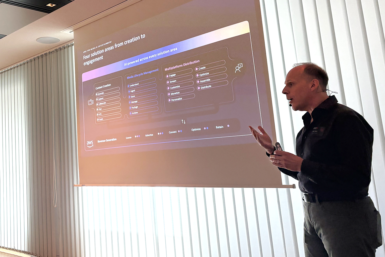 Chris Ziemer während seiner Präsentation bei der MIP#7 in Berlin